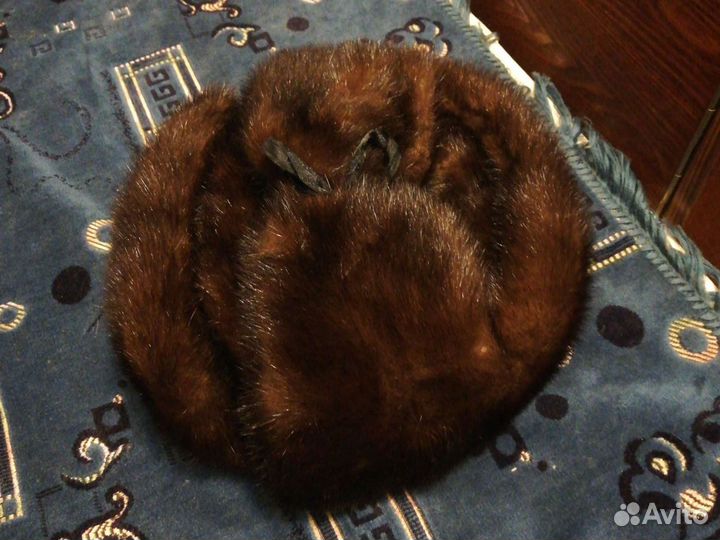 Норковая шапка мужская 55 64