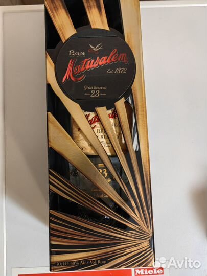 Бутылка из под рома matusalem 23