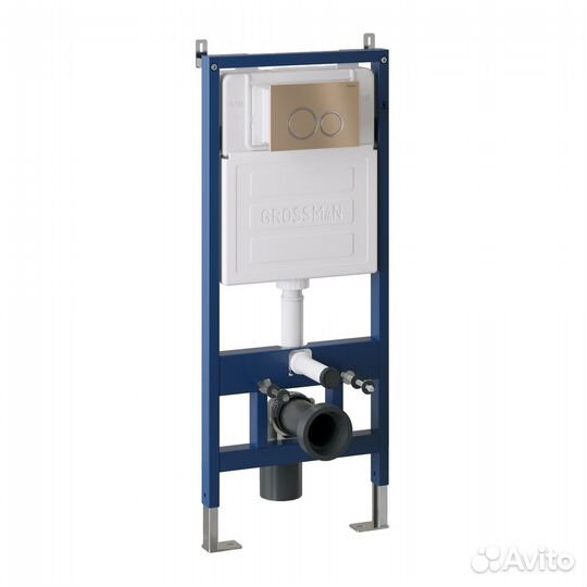 Ком-кт Инст+К-ша Galaxy Золото Мат+Унитаз GR-4455S