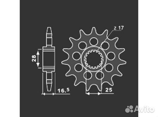 Звезда передняя PBR 2157 C15