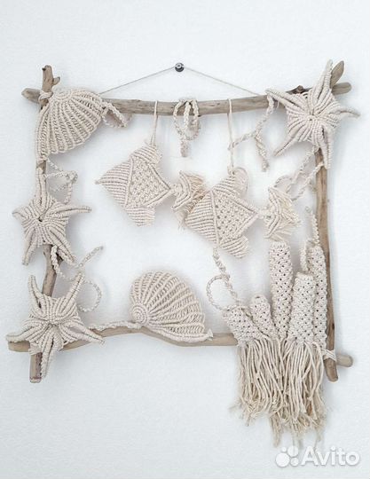 Макраме (панно, кашпо, сувенир, декор для дома)