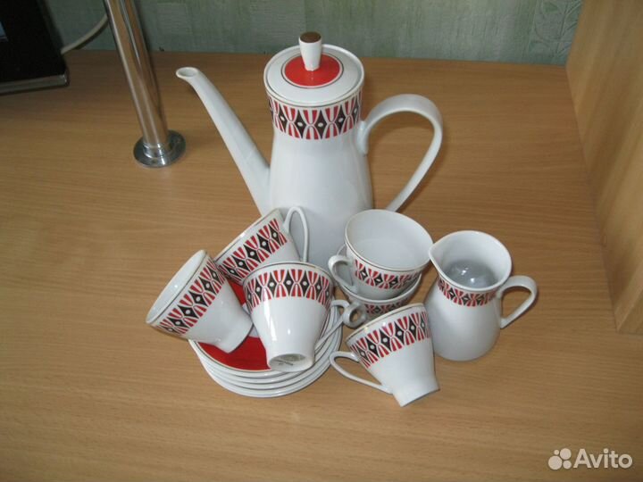 Кофейный фарфоровый сервиз гдр