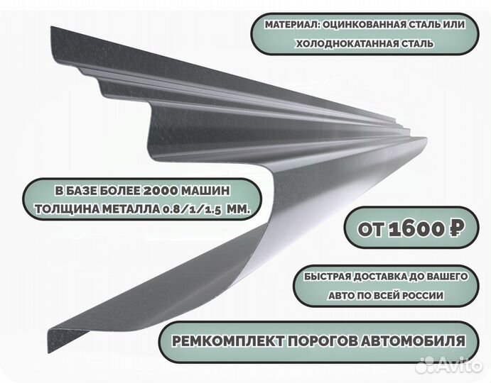 Ремонтные пороги на автомобиль