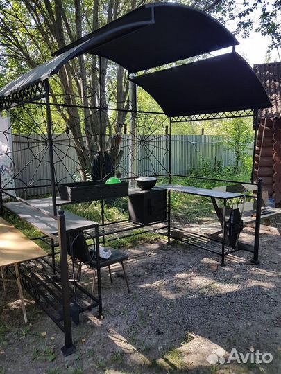Мангал с крышей