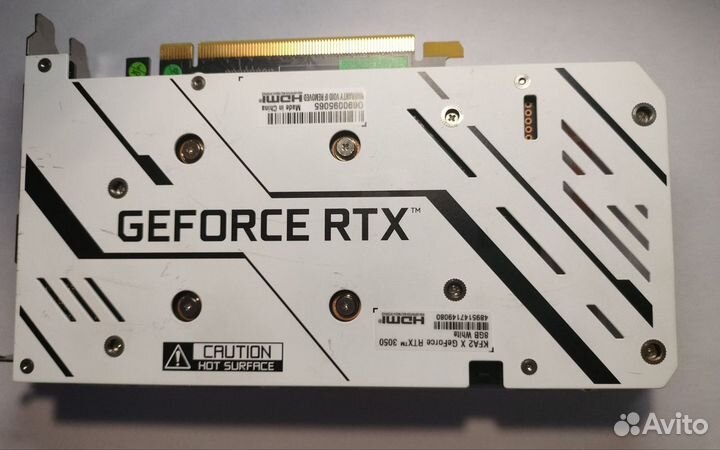 Видеокарта KFA2 GeForce RTX 3050 X White