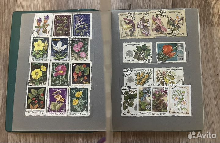 Альбом с марками подборка Растения