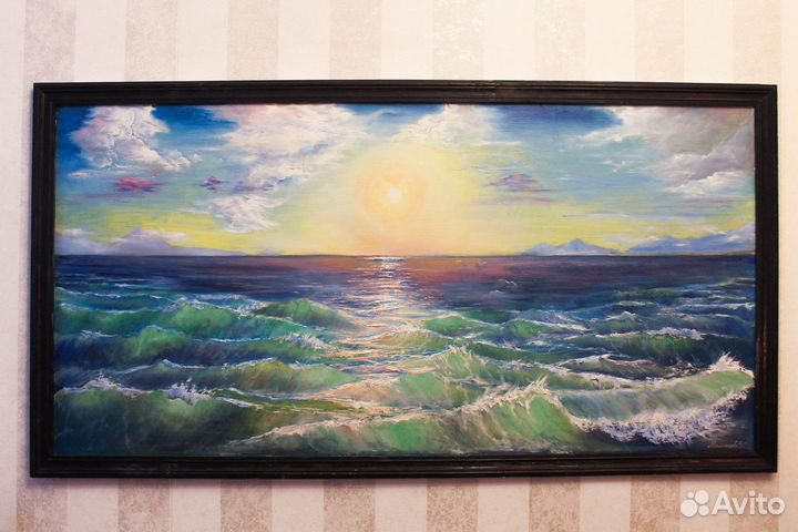 Морской пейзаж (картина-масло)