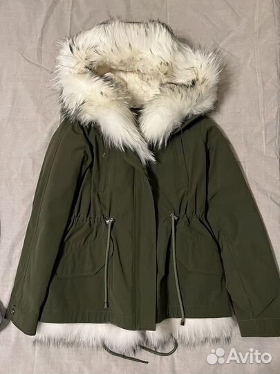 Парка с натуральным мехом