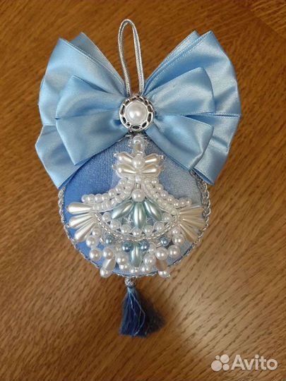 Ёлочные игрушки - шары. Ручная работа