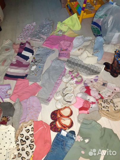Детские вещи пакетом для девочек 80-86