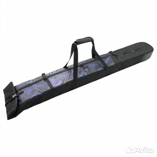 Чехол protect для одной пары горных лыж синий прин