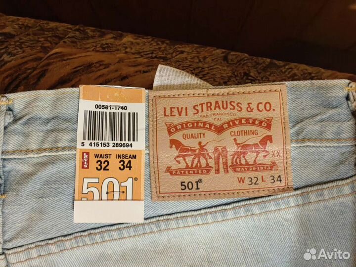 Джинсы Levi's мужские оригинал