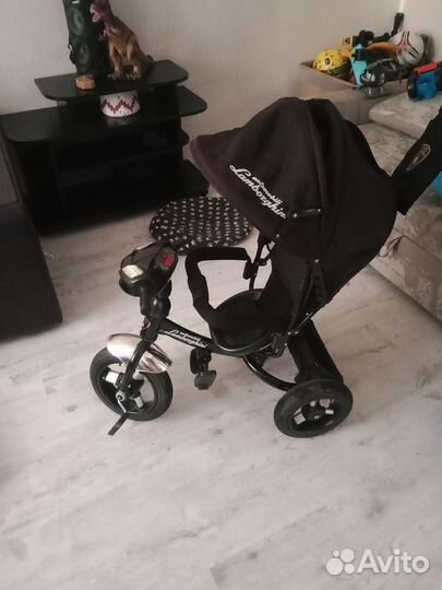 Велосипед коляска с ручкой