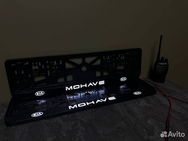 Номерная рамка c вашим логотипом и дизайном