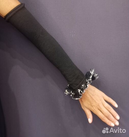 Перчатки высокие женские без пальцев