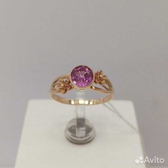 Кольцо, Золото, 585, Фианит