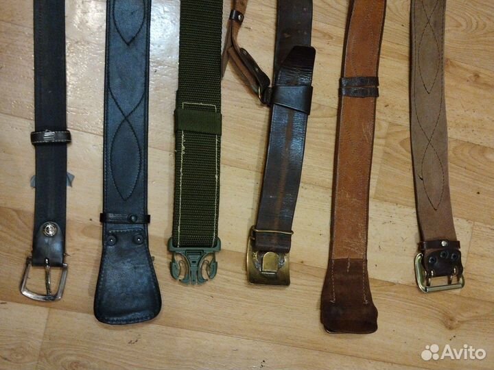 Ремни кожаные офицерские, тактический, советский