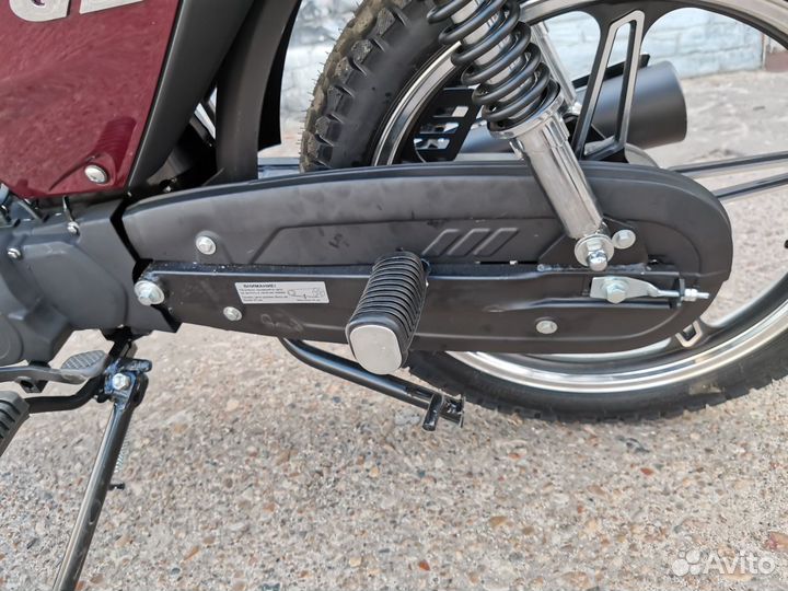 Мопед 50 Alpha Бордовый