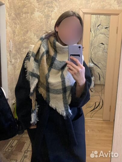 Палантин шарф теплый