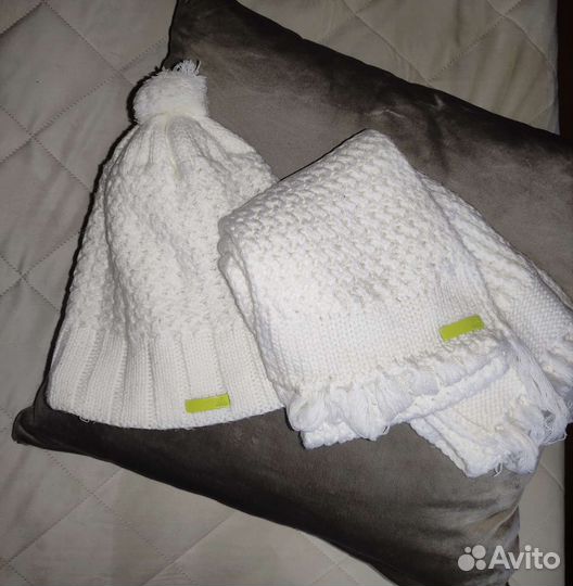 Шапочка и шарф adidas