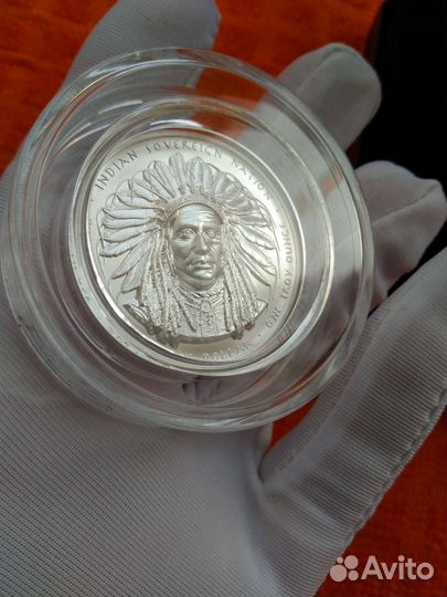 Серебряная монета 2023г Сумасшедшая лошадь