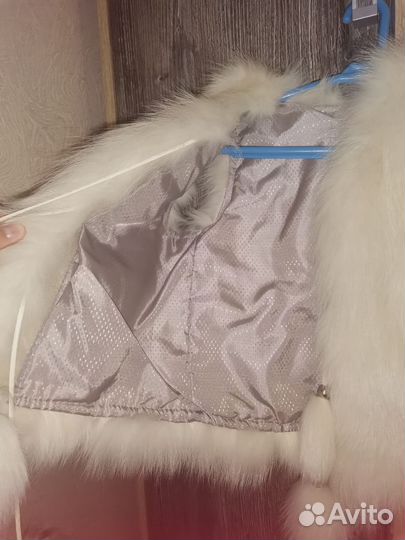 Меховая жилетка для девочки 2-3 года