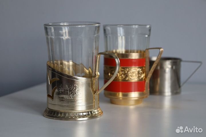 Подстаканники и стаканы СССР