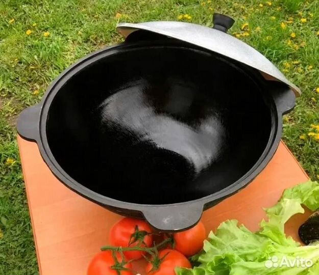 Казан чугунный узбекский 16 литров