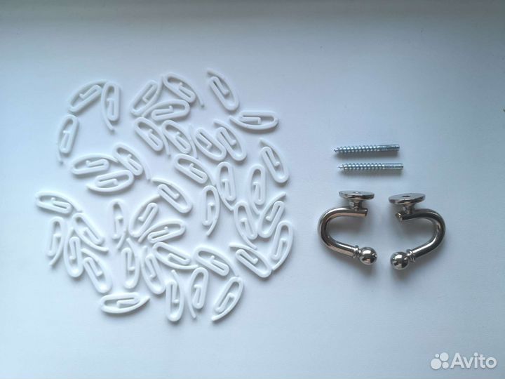 Крючки для штор + держатели для подхватов