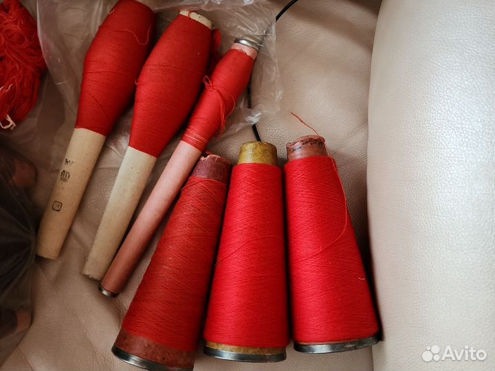 Пряжа на бобинах