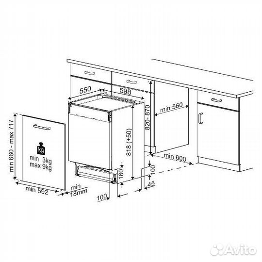 Встраиваемая посудомоечная машина 60 см hotpoint hi 5d84 dw