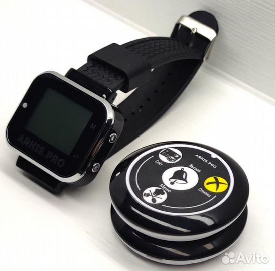 Кнопка вызова официанта модель Смайл и часы