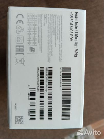 Xiaomi Redmi Note 8T, 4/64 ГБ