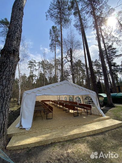 Аренда беседки в лесу Лебяжье до 90 чел