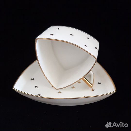 Кофейная пара Jean Pouyat антикварная