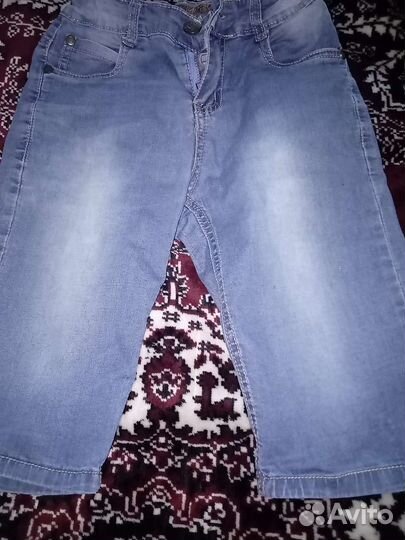 Бриджи джинсовые детские