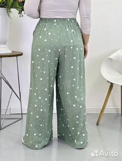 Трендовые класс-шоп модерн брюки Палаццо Хлопок р5