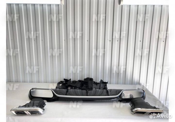 Диффузор с насадками 63 S AMG Mercedes W213