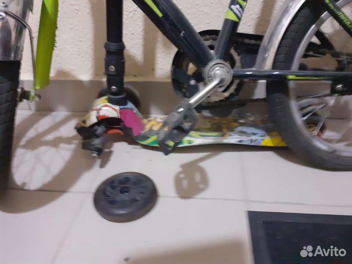 Велосипед и самокат