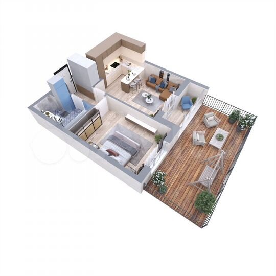 1-к. квартира, 39,6 м², 1/10 эт.