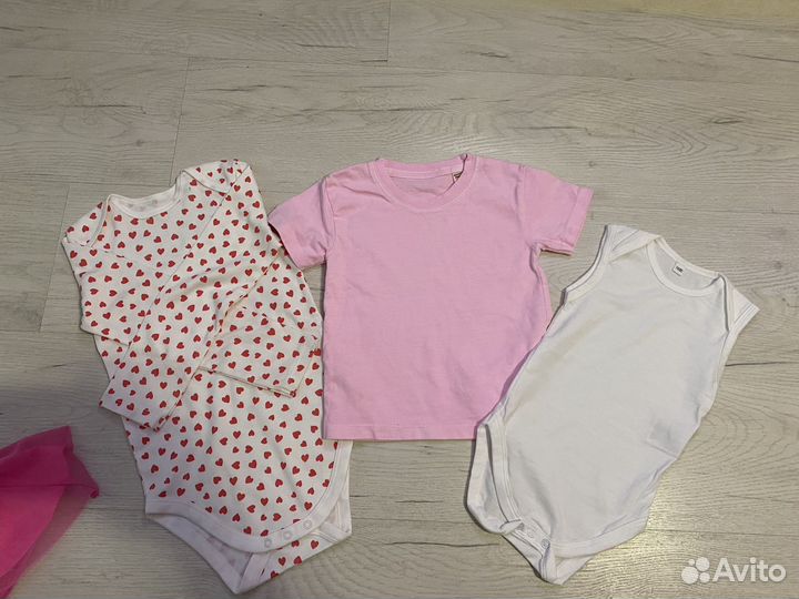 Пакет новых вещей на девочку 62-86