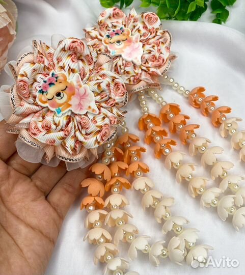 Бантики для волос ручной работы