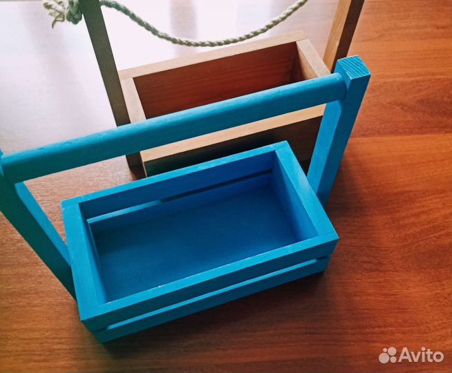 Оазис флористический, деревянный бокс