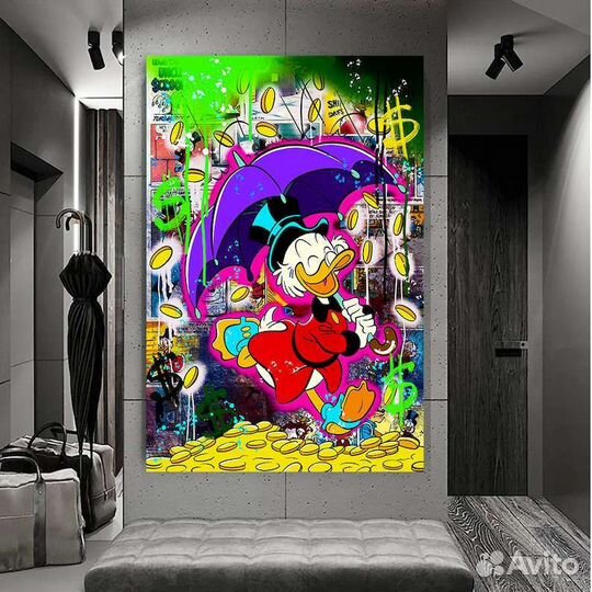 Картина маслом Денежный дождь