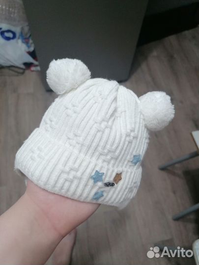 Шапка для новорожденного весна