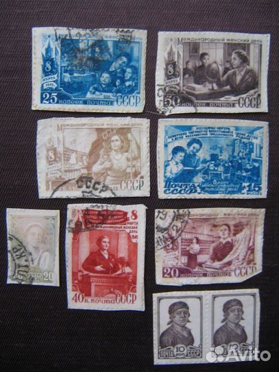 Почтовые марки СССР 10 тематических лотов