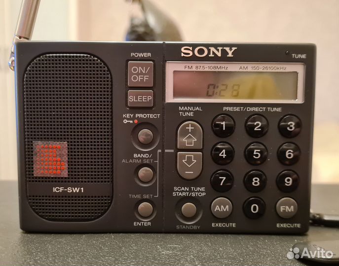 Sony icf-sw1(S) Радиоприемник Japan 1987 New Lux