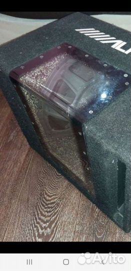 Сабвуфер alpine sbg 1244bp