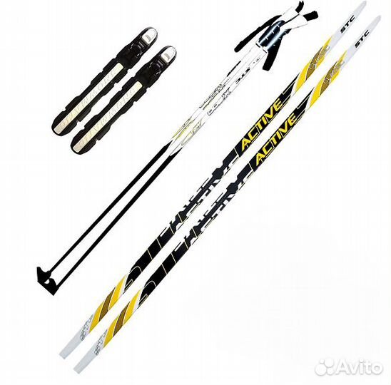 Лыжный комплект STC (Без насечек, Лыжи 175;Палки