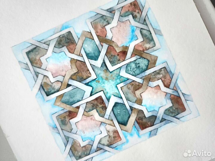 Акварель Восточный орнамент